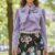 Blusa manga larga lila