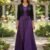 Vestido modesto morado elegante