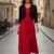 Vestido cristiano rojo elegante
