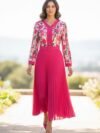 Vestido largo medio ruedo | Tecnocrepe para Mayoreo