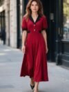 Vestido largo ruedo completo