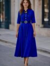 Vestido largo ruedo completo